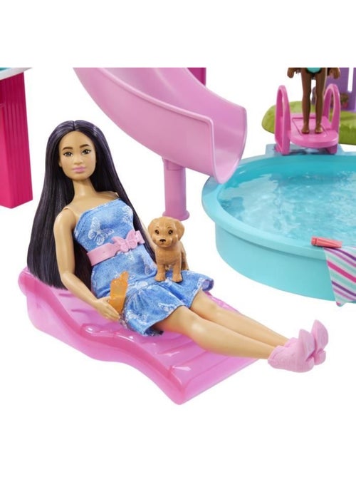 Barbie - Coffret piscine de rêve avec 6 espaces de jeu - Kiabi