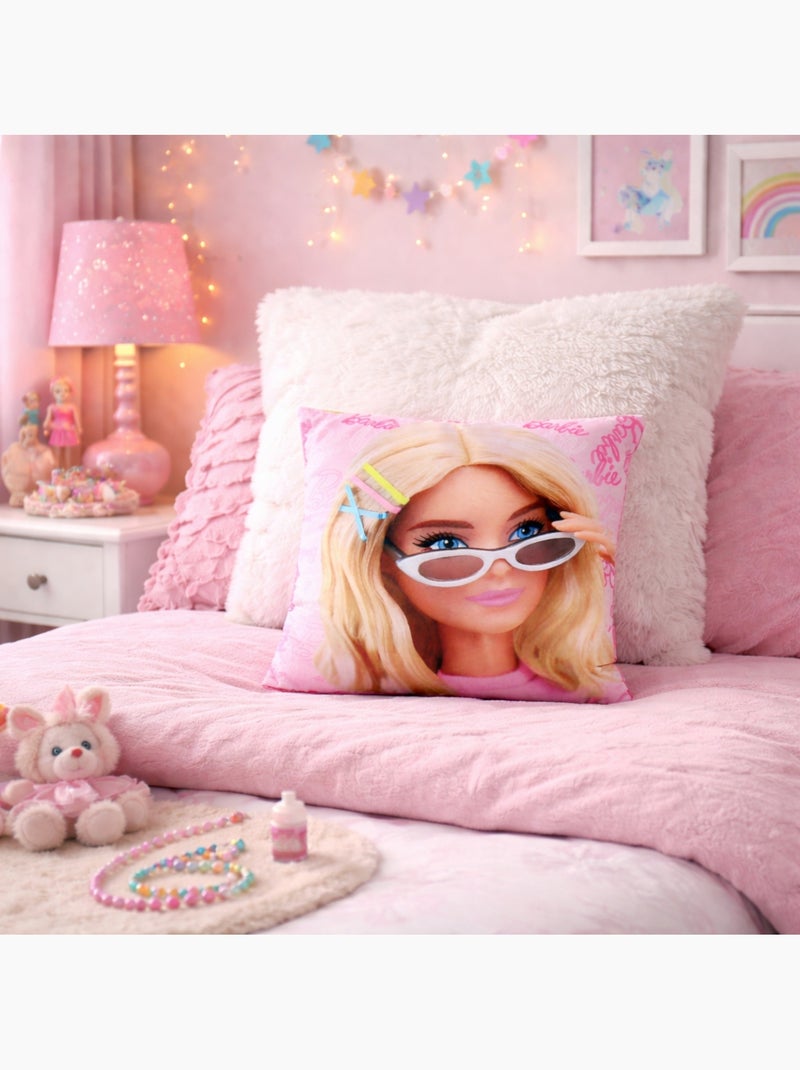 Barbie - Coussin fille avec dessin Rose - Kiabi