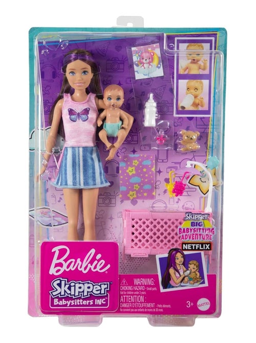 Barbie - Ensemble Skipper Baby-Sitter - Kiabi