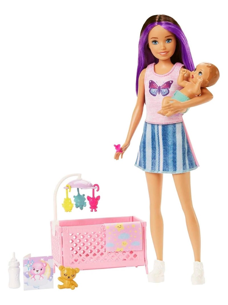 Barbie - Ensemble Skipper Baby-Sitter Violet - Kiabi