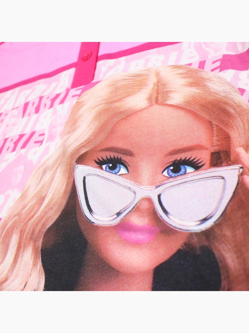 Barbie - Ensemble T-shirt et Short Barbie Rose fushia - Kiabi