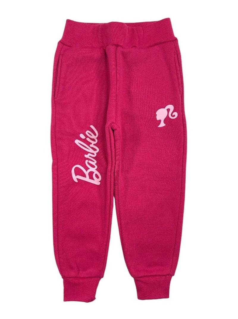 Barbie - Pantalon De Jogging imprimé Barbie Rose fushia - Kiabi