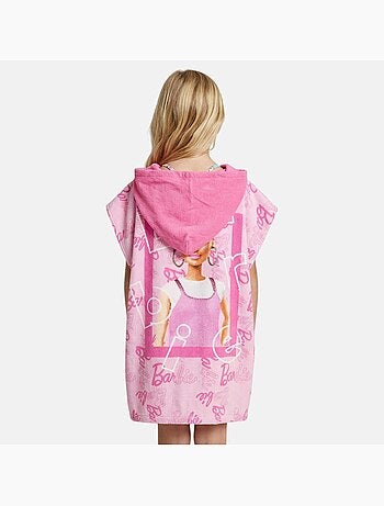 Barbie - poncho de bain à capuche imprimé