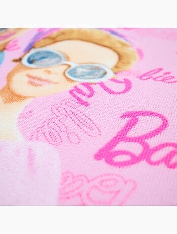 Barbie - poncho de bain à capuche imprimé