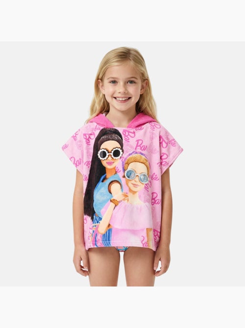 Barbie - poncho de bain à capuche imprimé - Kiabi Barbie - poncho de bain à capuche imprimé - Kiabi