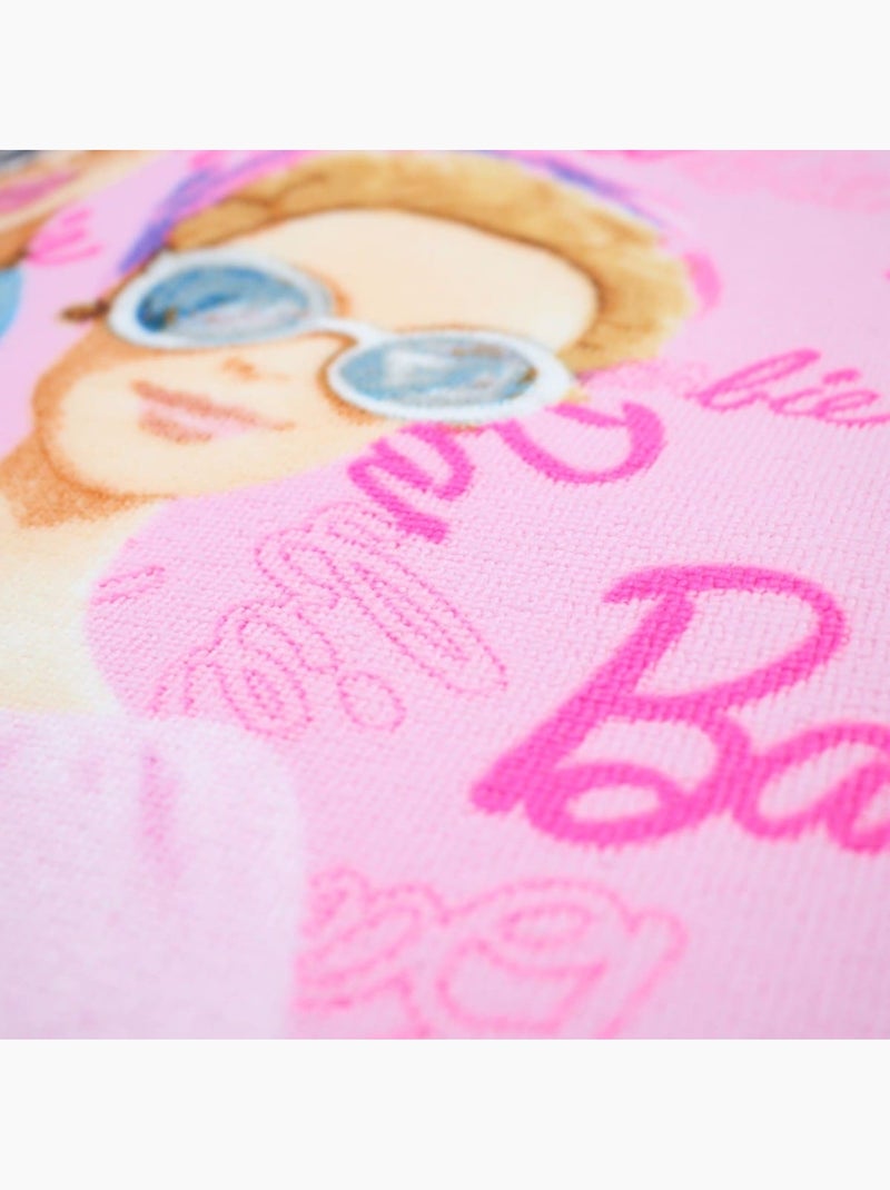 Barbie - Poncho de bain fille avec motifs Rose - Kiabi