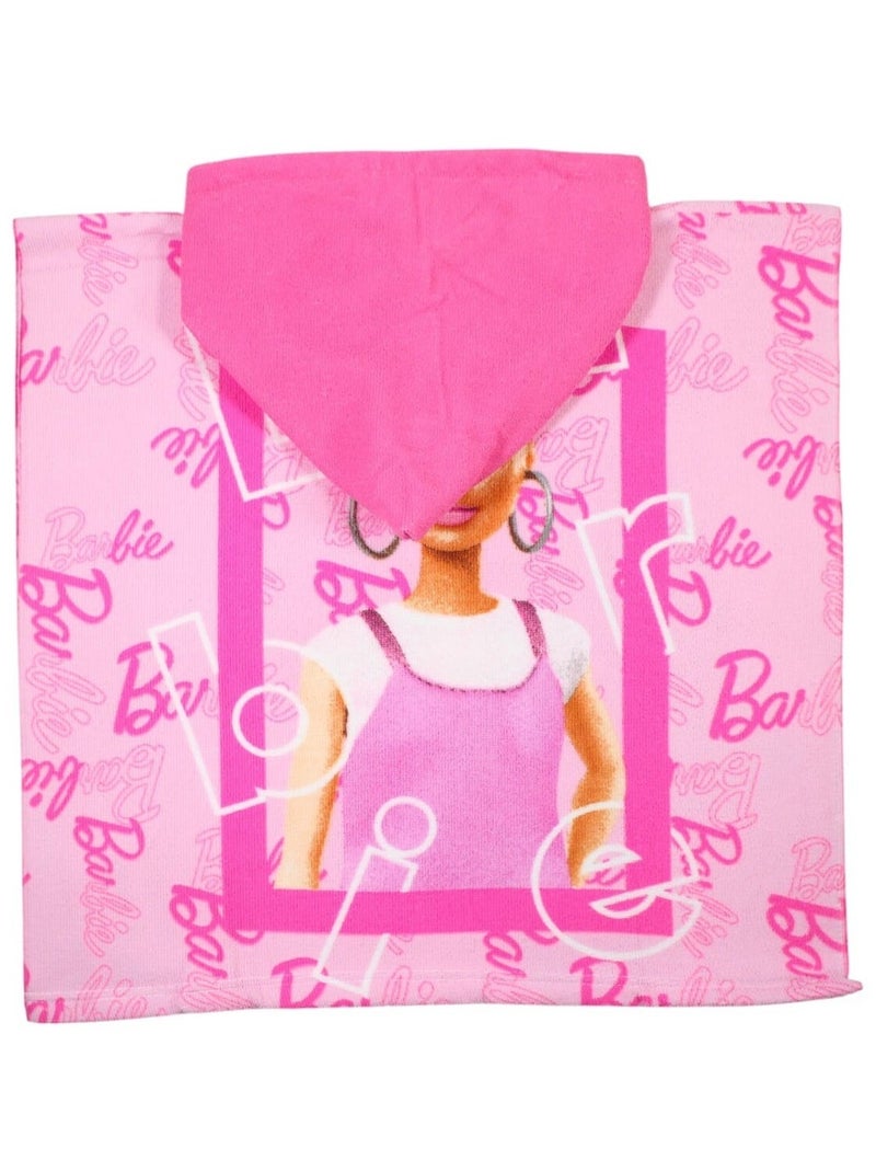 Barbie - Poncho Fille Barbie Rose - Kiabi