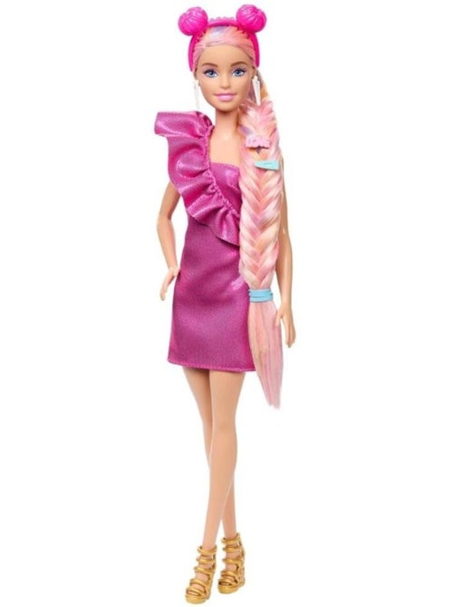 Barbie - Poupée avec cheveux blonds colorés - Kiabi