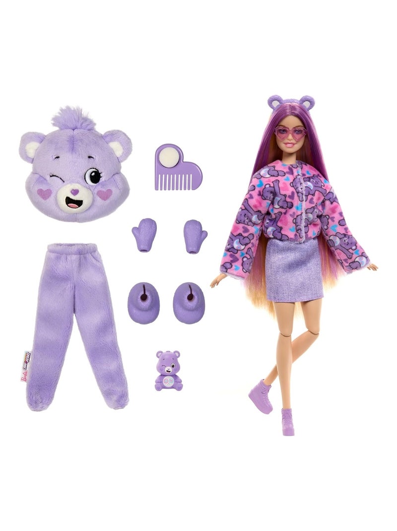 Barbie - Poupée Cutie Reveal Bisounours Violet - Kiabi