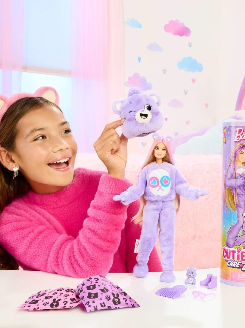 Barbie - Poupée Cutie Reveal Bisounours Violet - Kiabi
