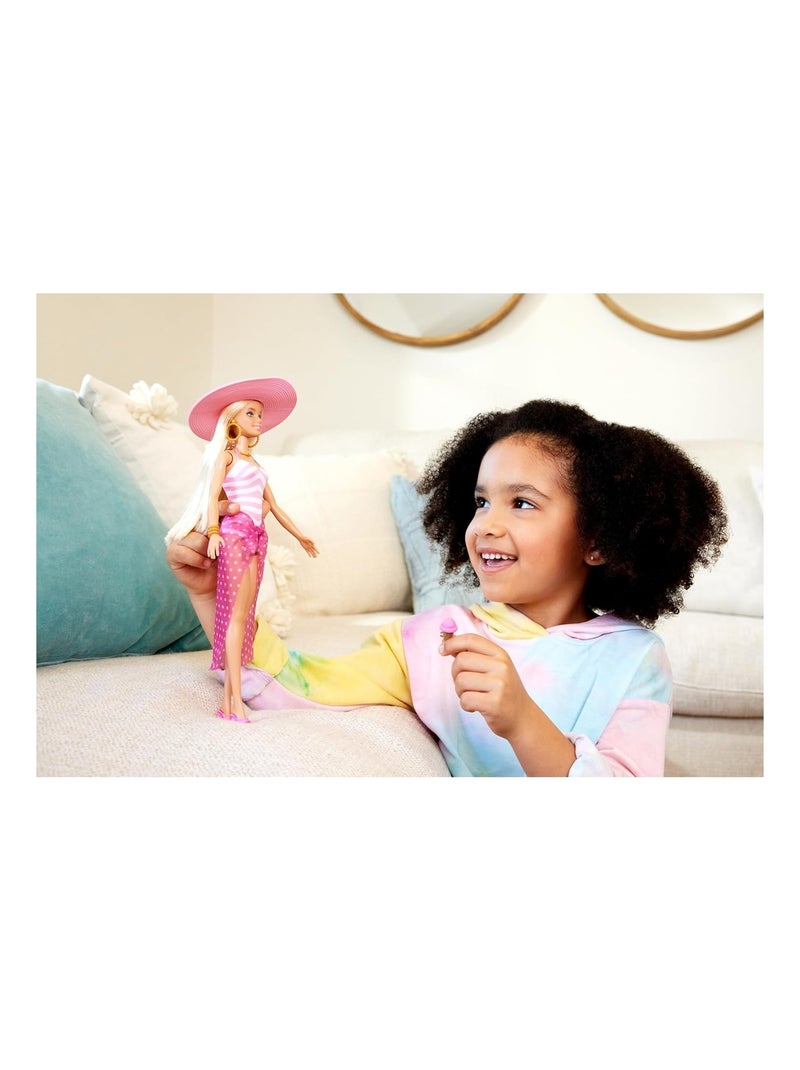 Barbie - Poupée de plage blonde Rose - Kiabi