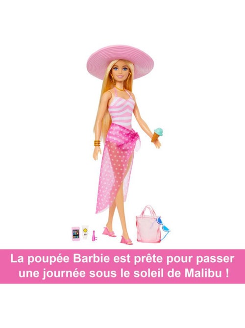 Barbie - Poupée de plage blonde - Kiabi