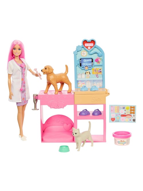 Barbie - Poupée et ensemble pour clinique vétérinaire - Kiabi