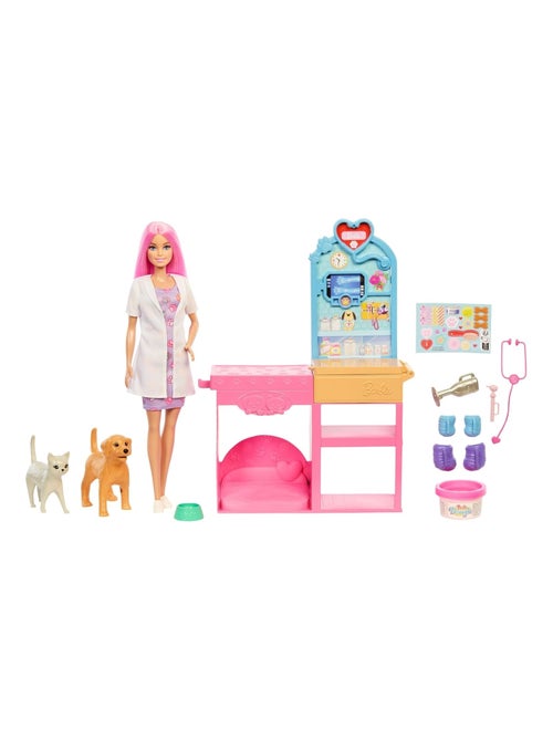 Barbie - Poupée et ensemble pour clinique vétérinaire - Kiabi