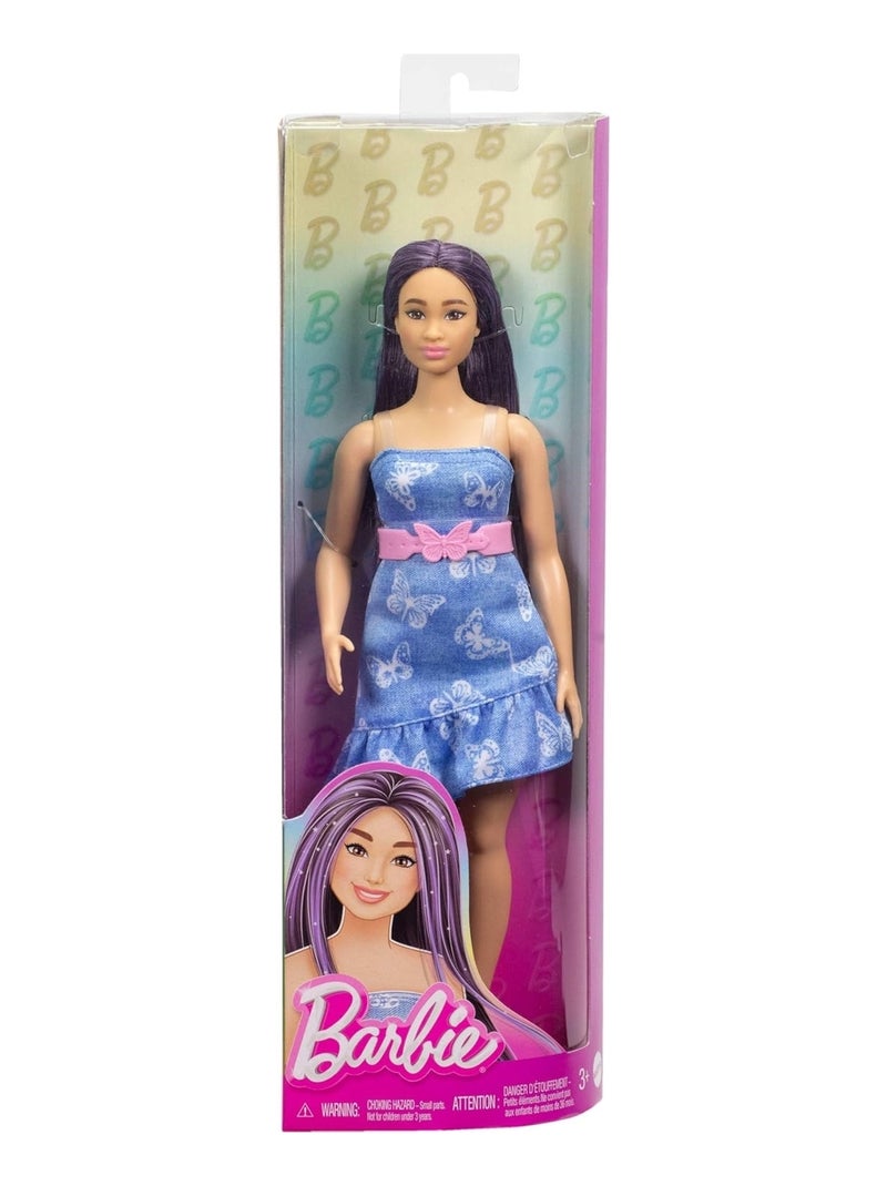 Barbie - Poupée Fashionistas aux cheveux violets Bleu Rose - Kiabi