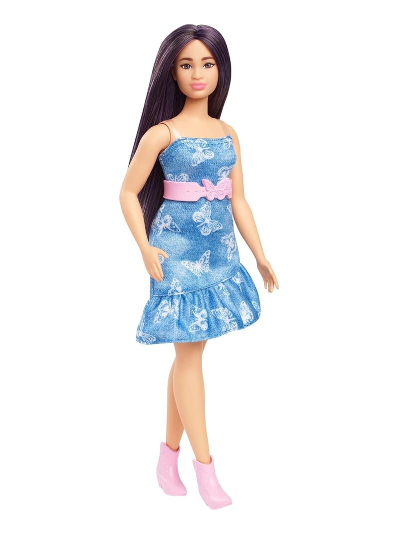 Barbie - Poupée Fashionistas aux cheveux violets Bleu Rose - Kiabi