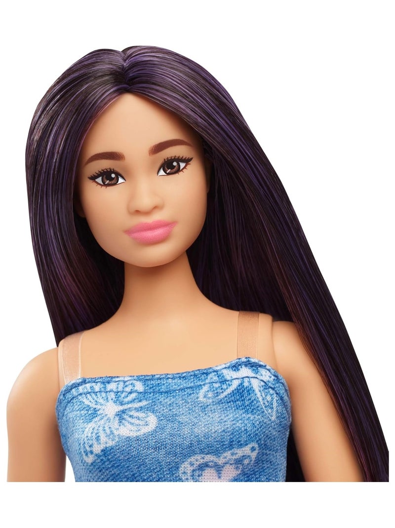Barbie - Poupée Fashionistas aux cheveux violets Bleu Rose - Kiabi