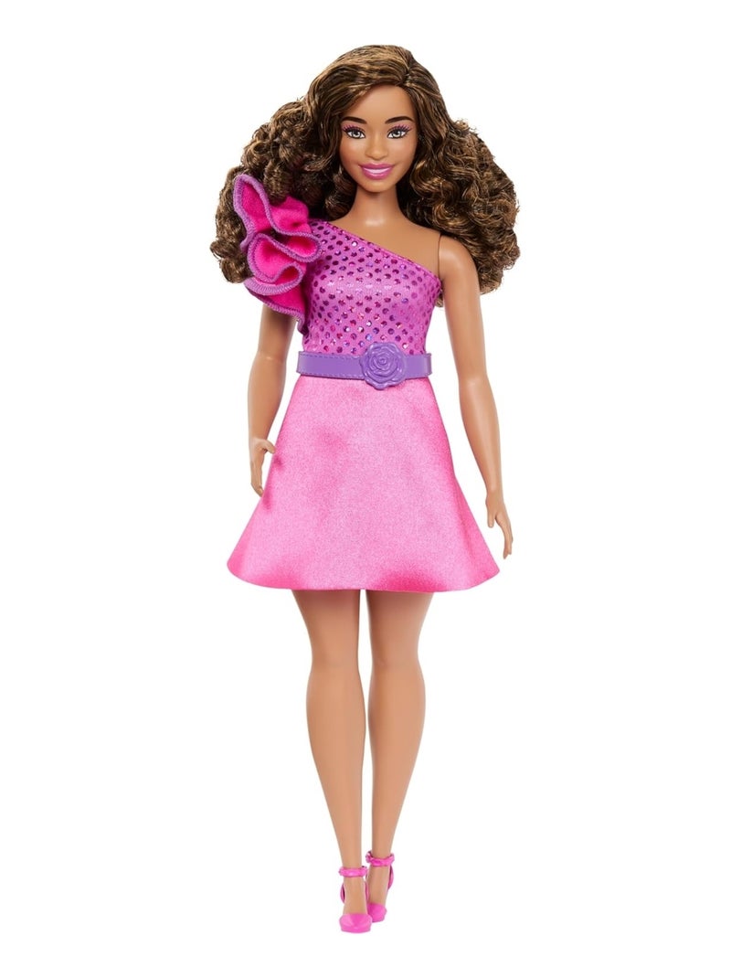 Barbie - Poupée fashionistas brune Rose - Kiabi
