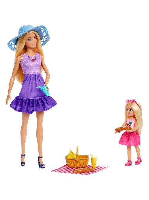 Barbie - Poupée Malibu et Chelsea en pique-nique - Kiabi