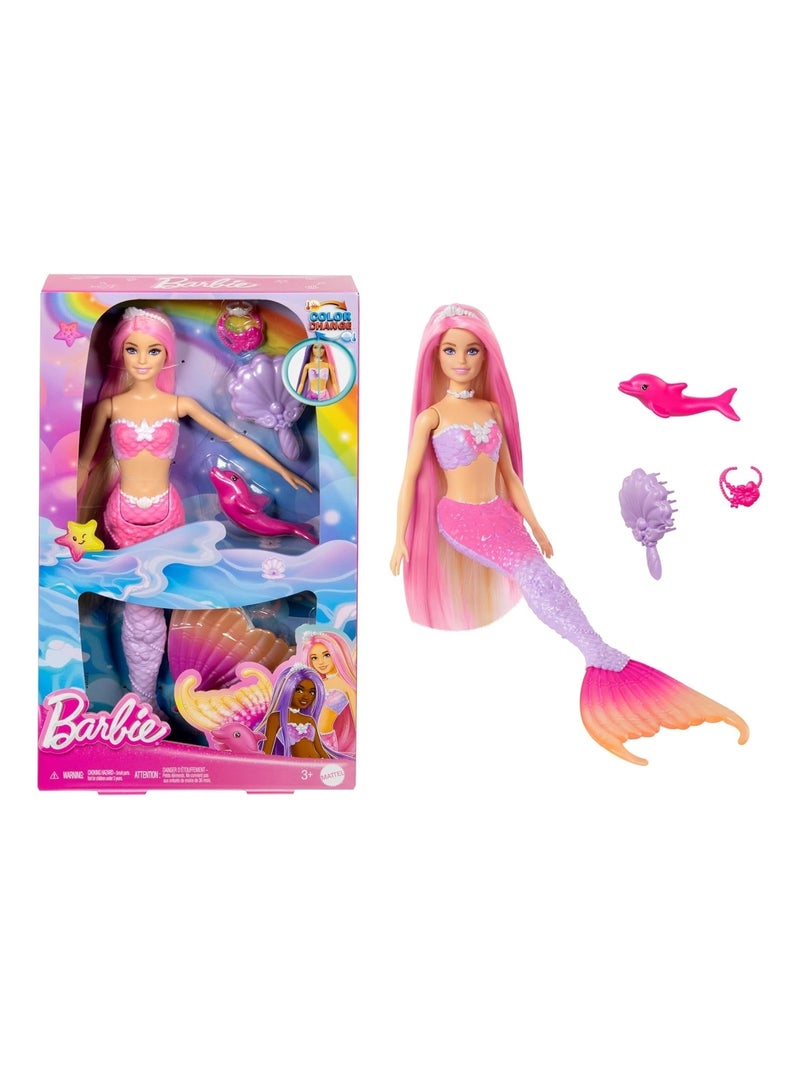 Barbie - Poupée sirène Rose - Kiabi
