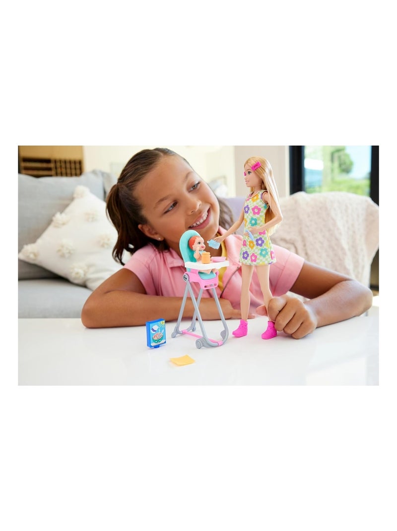 Barbie - Poupée Skipper et accessoires de baby-sitting Multicolore - Kiabi