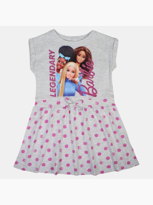 Barbie - Robe fille avec motifs rond - Kiabi