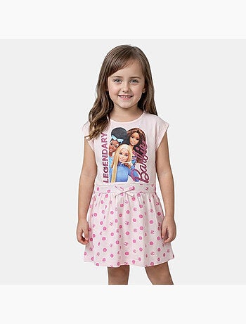 Barbie - Robe fille avec motifs rond