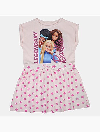 Barbie - Robe fille avec motifs rond