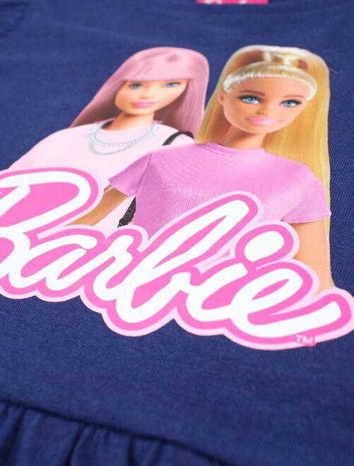 Barbie - Robe fille imprimé Barbie en coton - Kiabi