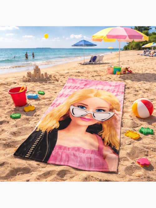 Barbie - Serviette de plage polyester fille - Kiabi