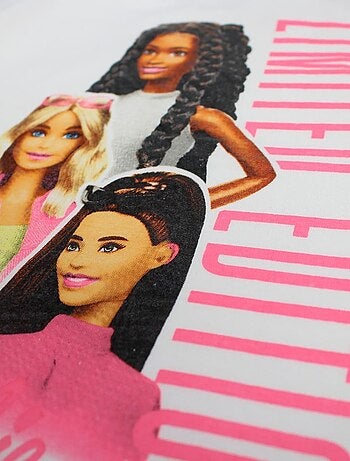 Barbie - T-shirt imprimé Barbie en coton