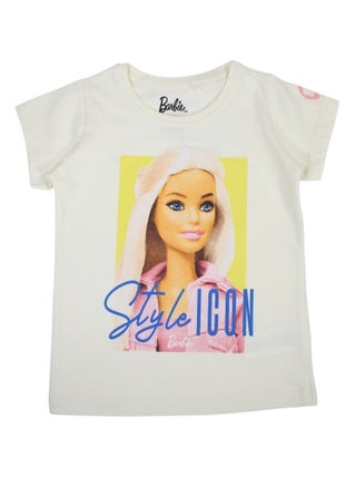 Barbie - T-shirt imprimé Barbie en coton