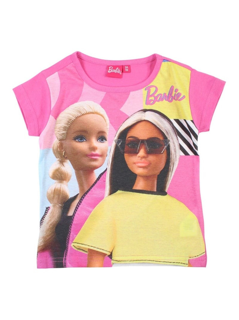 Barbie - T-shirt imprimé Barbie en coton Rose - Kiabi