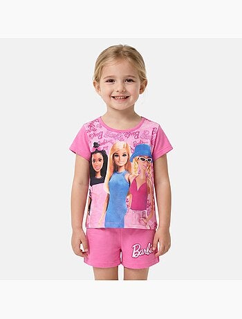 Barbie - T-shirt manches courtes avec short