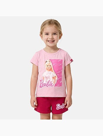 Barbie - T-shirt manches courtes avec short