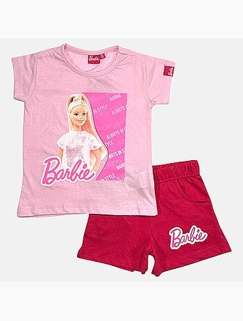 Barbie - T-shirt manches courtes avec short