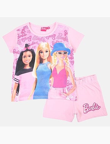 Barbie - T-shirt manches courtes avec short