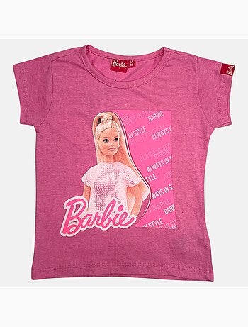 Barbie - t-shirt manches courtes avec short