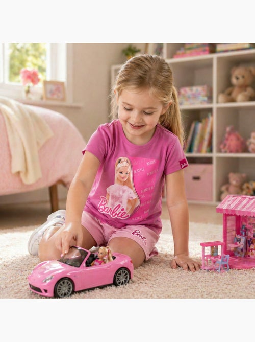 Barbie - T-shirt manches courtes avec short - Kiabi