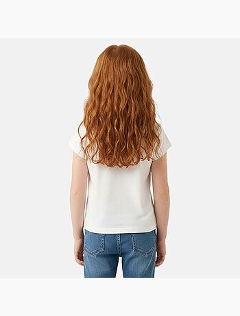 Barbie - T-shirt manches courtes fille avec imprimé
