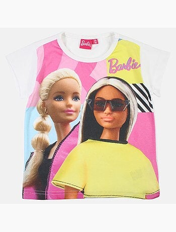 Barbie - T-shirt manches courtes fille avec imprimé