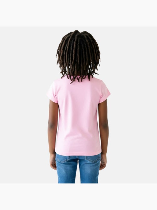 Barbie - T-shirt manches courtes fille avec imprimé - Kiabi