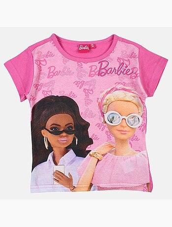 Barbie - T-shirt manches courtes fille avec imprimé