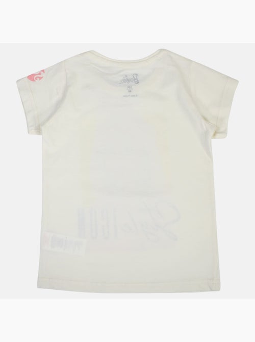 Barbie - t-shirt manches courtes imprimé, coupe droite et col rond - Kiabi