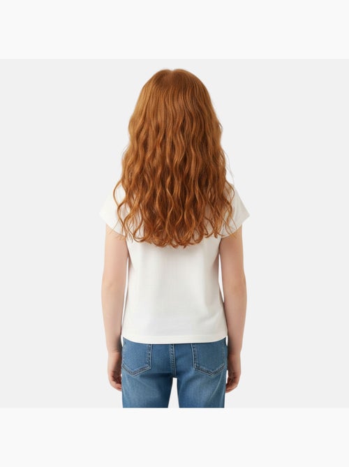 Barbie - t-shirt manches courtes imprimé, coupe droite et col rond - Kiabi