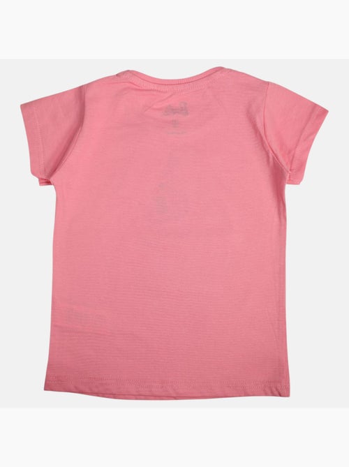 Barbie - t-shirt manches courtes imprimé, coupe droite et col rond - Kiabi