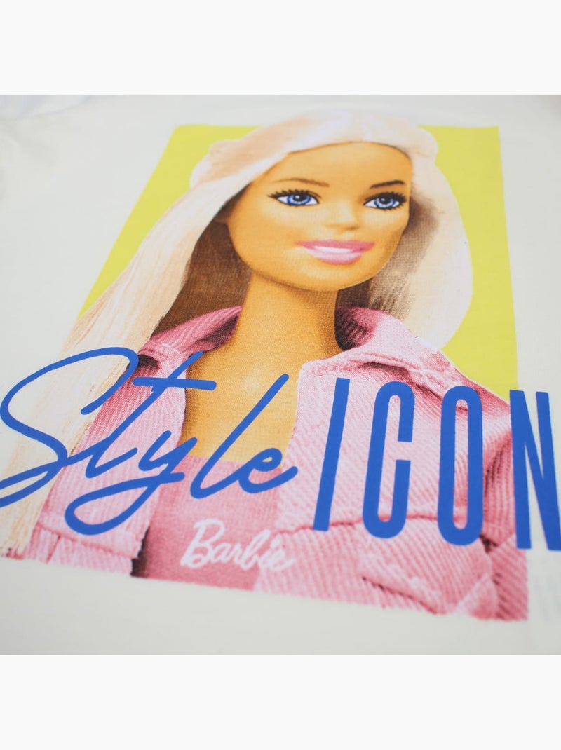 Barbie - Top fille avec imprimé Blanc - Kiabi