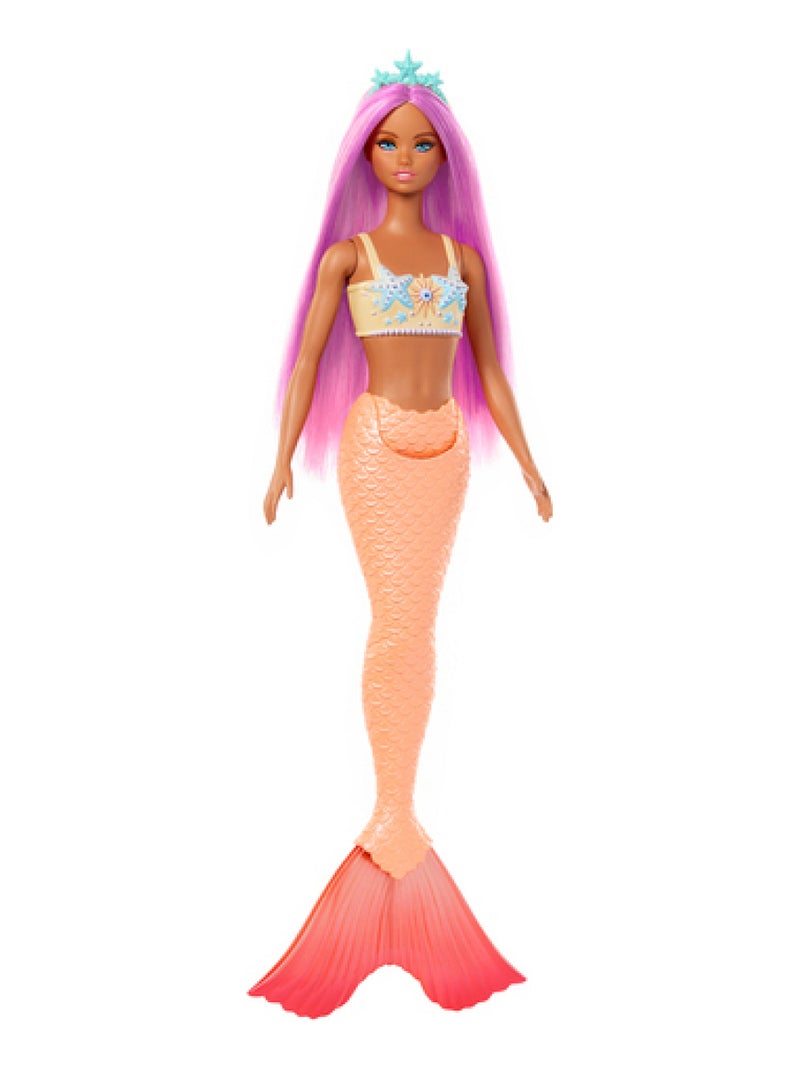 Barbie A Touch of Magic _x_ Poupée sirene Orange - Kiabi