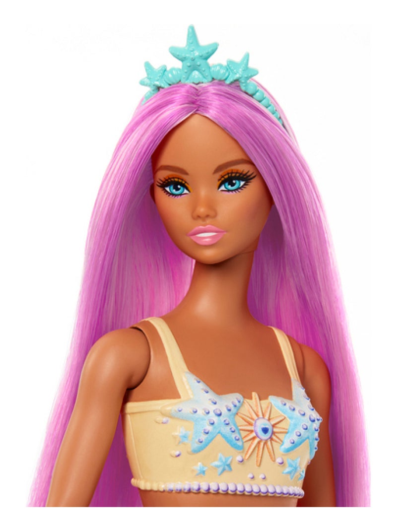 Barbie A Touch of Magic _x_ Poupée sirene Orange - Kiabi