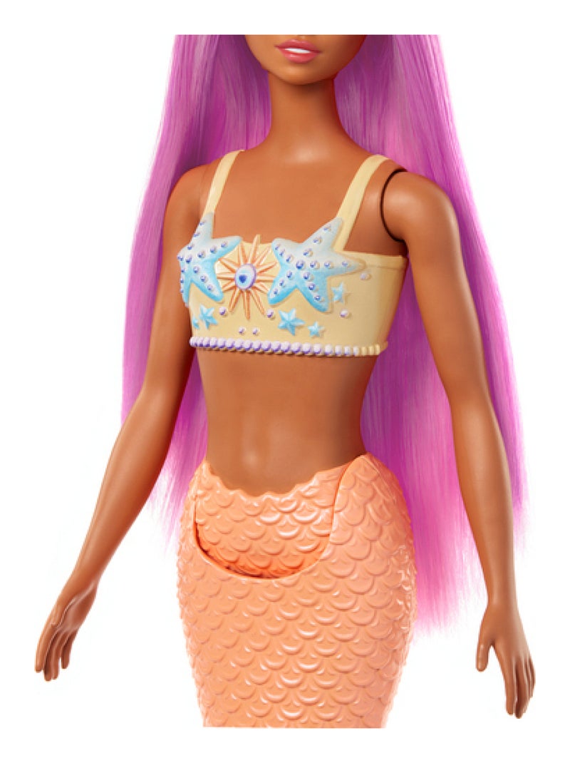 Barbie A Touch of Magic _x_ Poupée sirene Orange - Kiabi